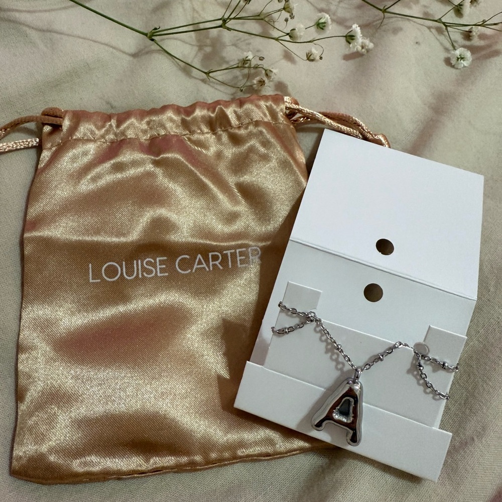 Brand New Louise Carter Silver Initial ‘A’ Necklace